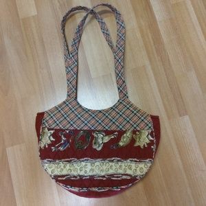 Ten Bears Western Themed Quilted Cotton Purse